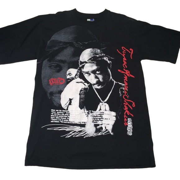 VTG 90s TUPAC Shakur Bootleg Reptees Hip Hop - Picture 1 of 8